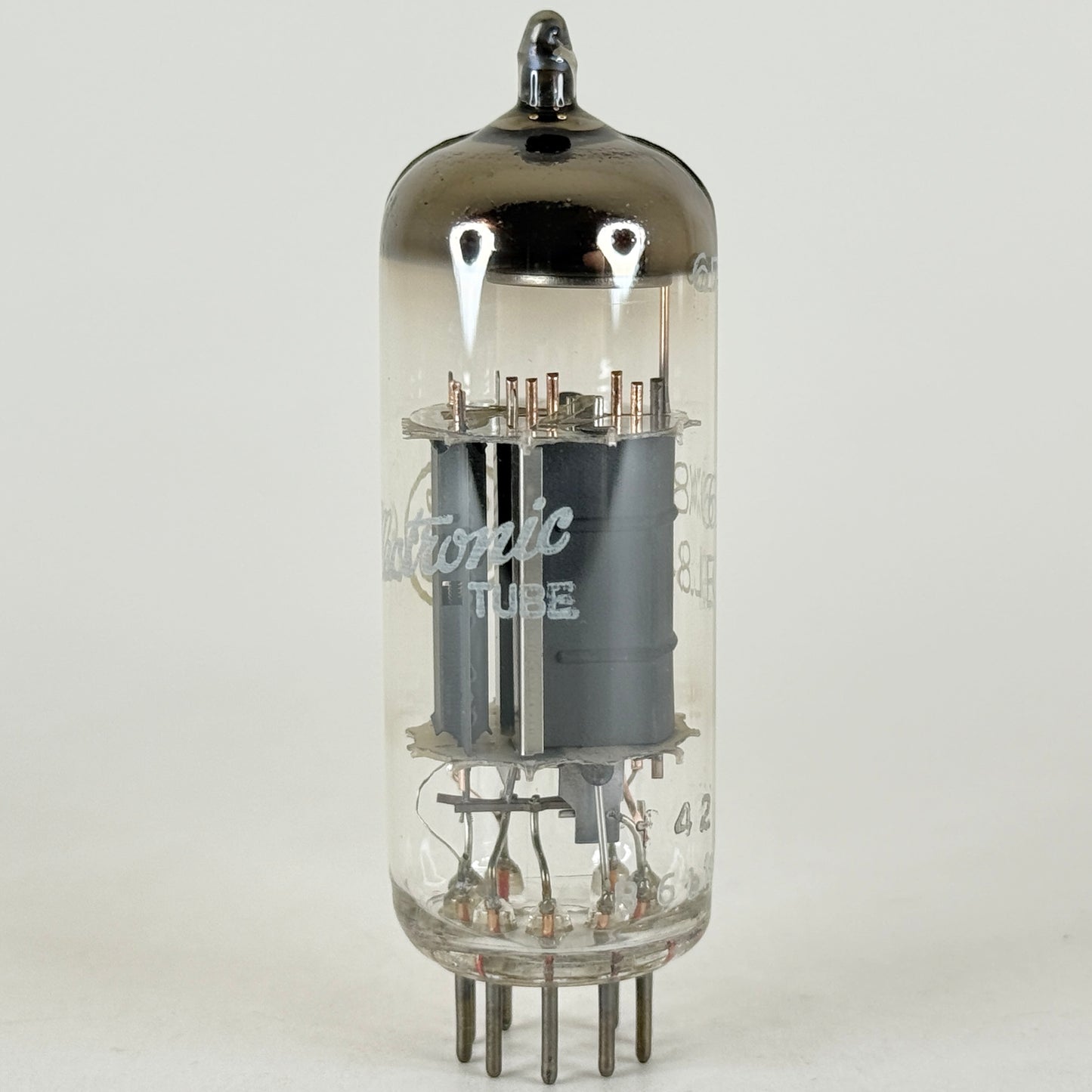 (1) Tested GE Mullard Blackburn 6DX8 ECL84 Tube with Box Etched Code B61L1