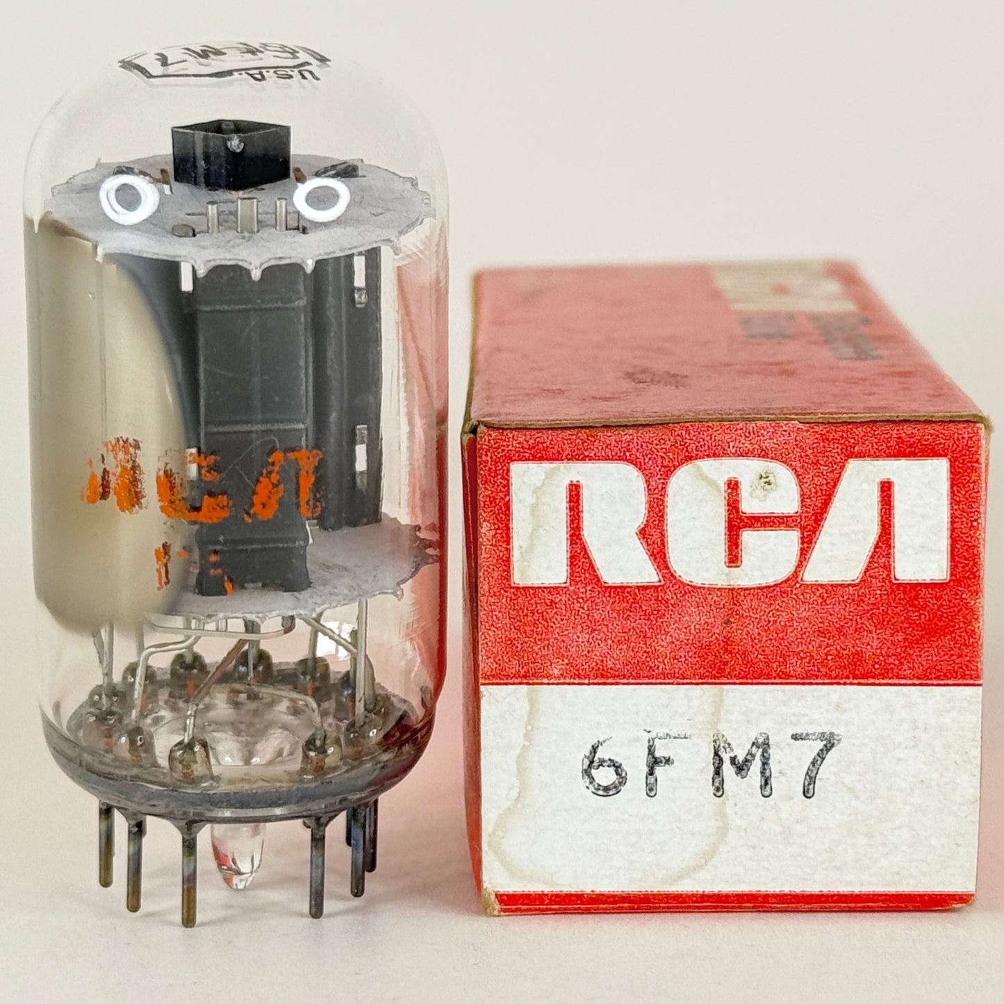 (1) Tested RCA 6FM7 Tube with Box 6FM7 RCA Dual Triode Vacuum Tube (b)