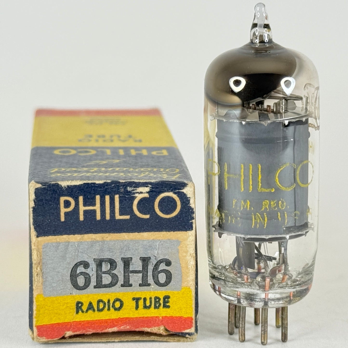 (1) Tested Strong Philco 6BH6 Tube with Box Sharp Cutoff Pentode Vacuum Tube