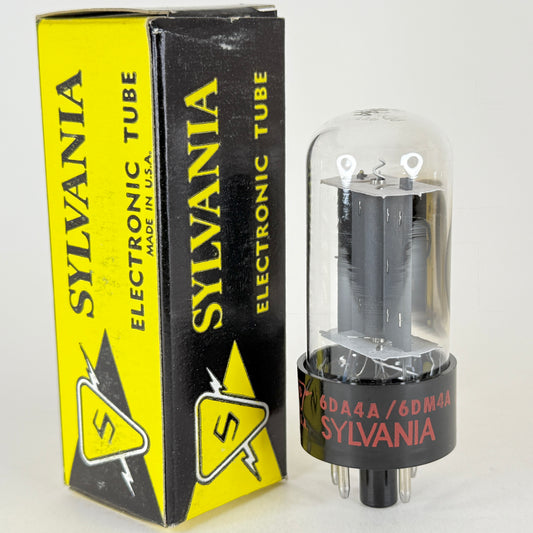 (1) Tested Sylvania 6DA4A 6DM4A Tube with Box Red Letters Code dc EDP Rectifier