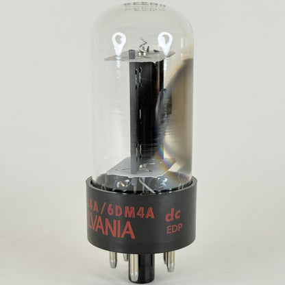 (1) Tested Sylvania 6DA4A 6DM4A Tube with Box Red Letters Code dc EDP Rectifier