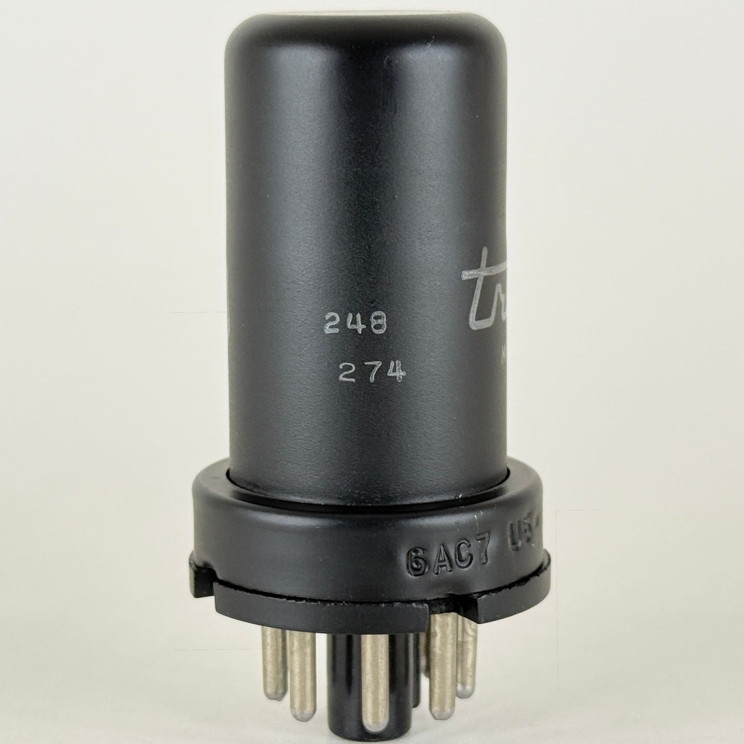 (1) Tested Truetone 6AC7 Tube Date Code 248 Sharp Cut Off Pentode Vacuum Tube