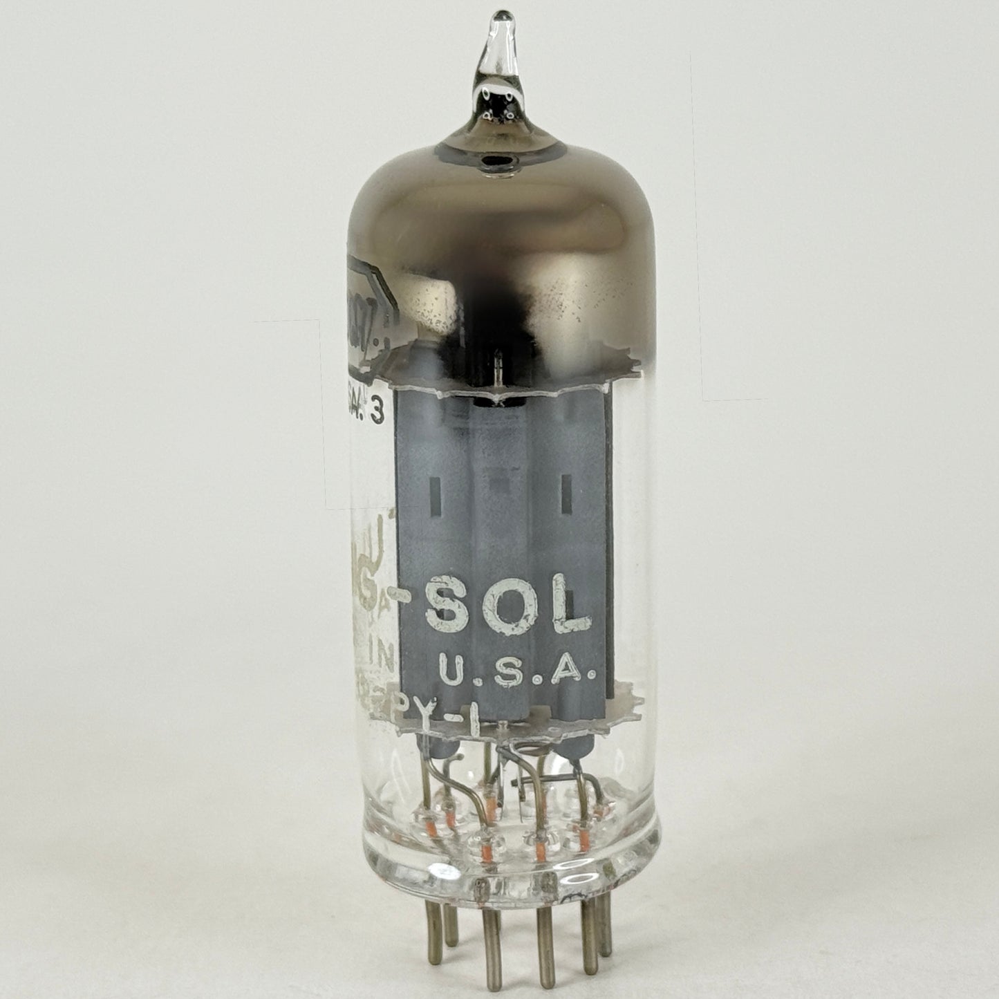 (1) Tested Tung Sol 6CG7 Tube with Box Date Code PY-1 Gray Plates Twin Triode