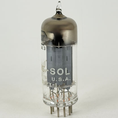 (1) Tested Tung Sol 6CG7 Tube with Box Date Code PY-1 Gray Plates Twin Triode