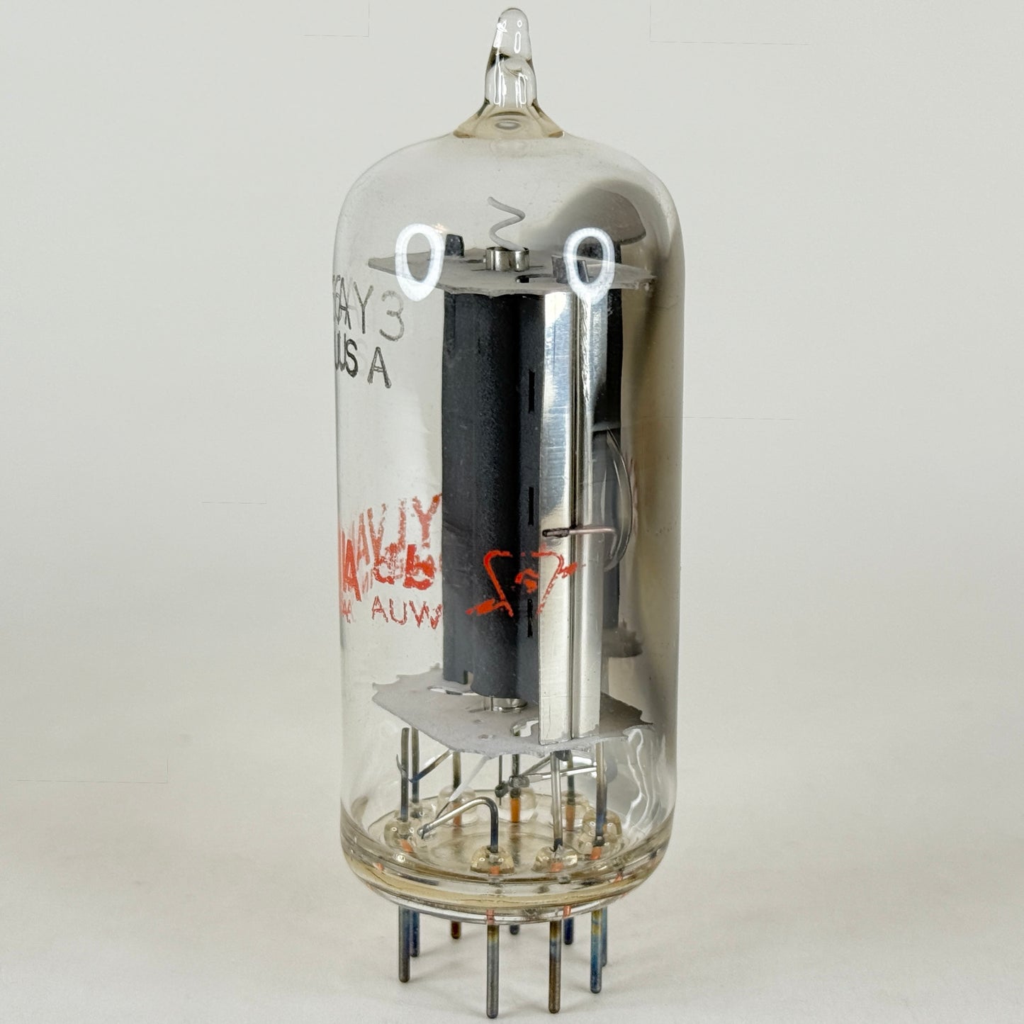 (1) Tested Very Strong Sylvania 6AY3 Tube with Box Code db AUW Rectifier Tube
