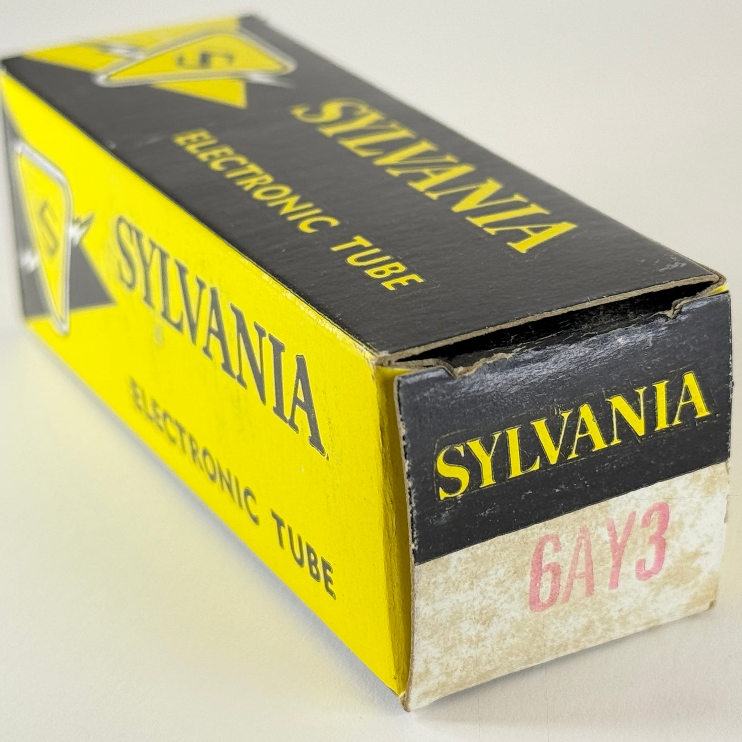 (1) Tested Very Strong Sylvania 6AY3 Tube with Box Code db AUW Rectifier Tube