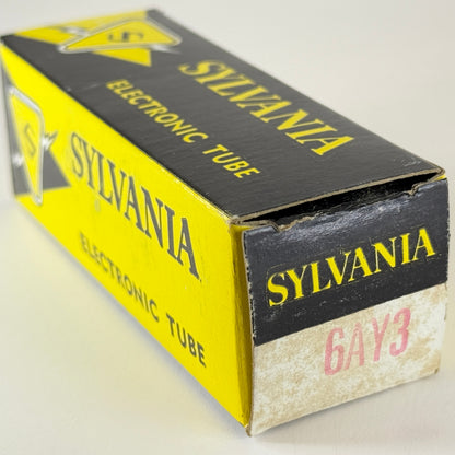 (1) Tested Very Strong Sylvania 6AY3 Tube with Box Code db AUW Rectifier Tube