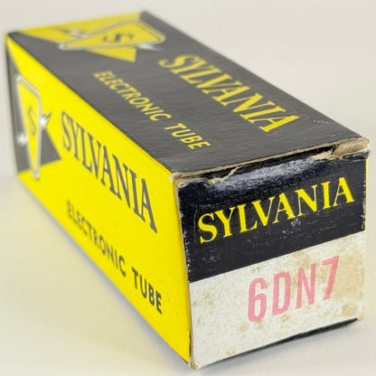 (1) Tested Sylvania 6DN7 Tube with Box Red Letters Date Code de EAN Dual Triode