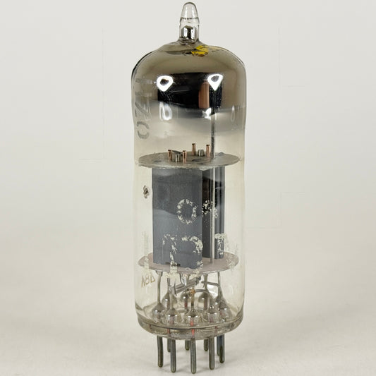 (1) Tested Strong IBM 7062 Tube ◿8A Thick Gray Plates Tall D Banded Halo Getter