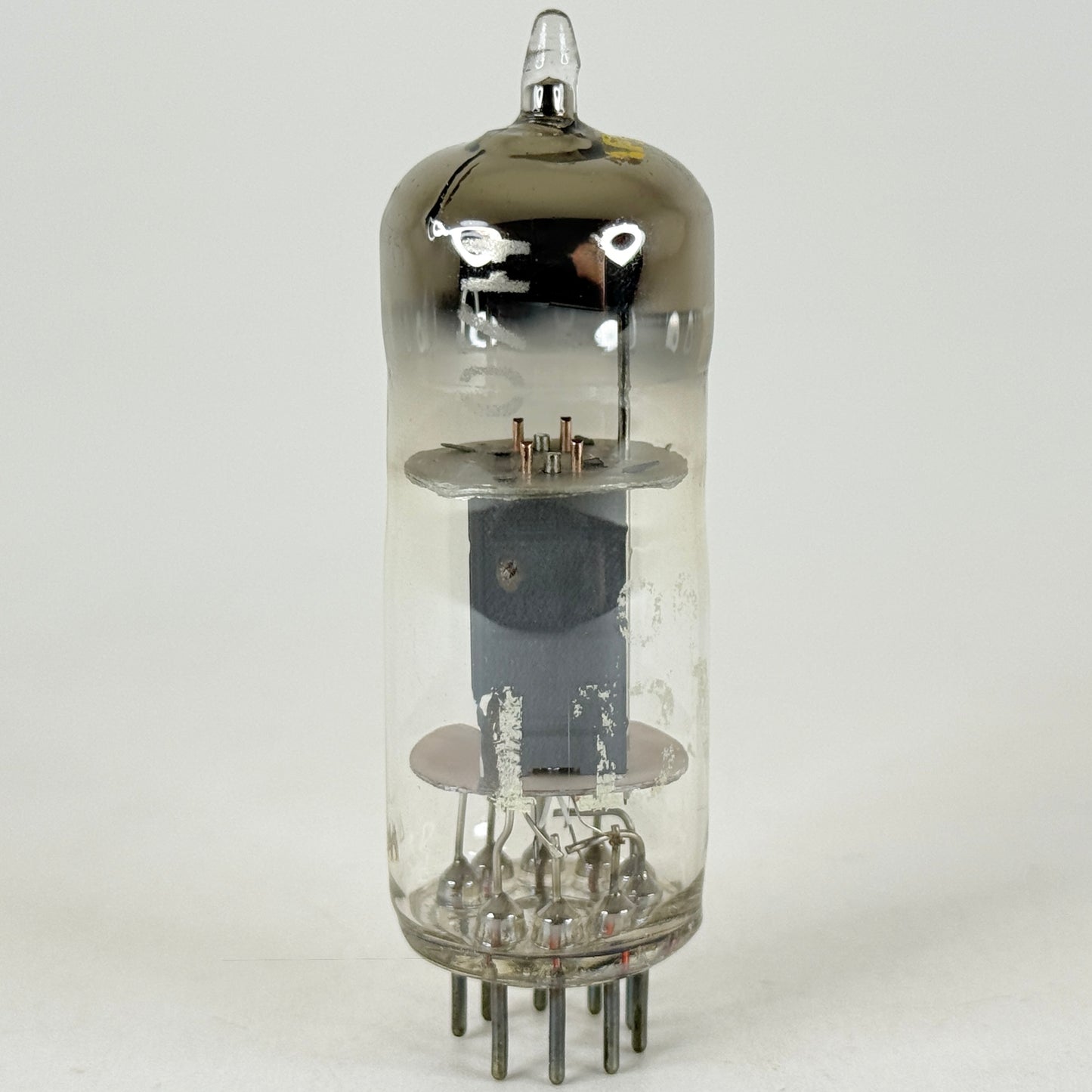(1) Tested Strong IBM 7062 Tube ◿8A Thick Gray Plates Tall D Banded Halo Getter