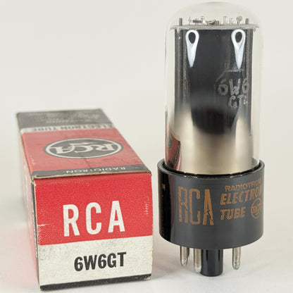 (1) Tested RCA 6W6GT Tube with Box Date Code BU 6W6 GT Power Vacuum Tube