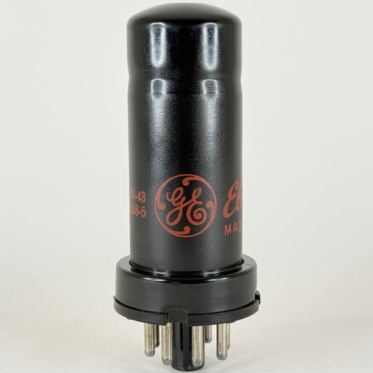 (1) Tested Strong GE 6AG7 Tube Red Letters Code 61-43 General Electric Pentode