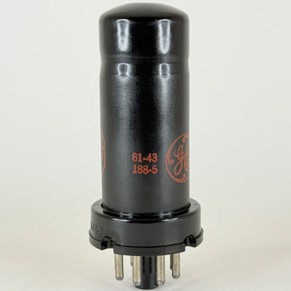 (1) Tested Strong GE 6AG7 Tube Red Letters Code 61-43 General Electric Pentode