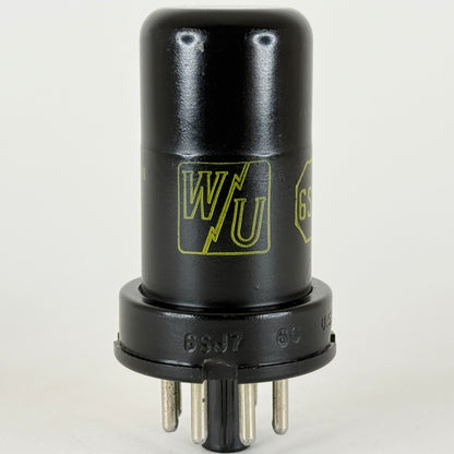 (1) Tested Western Union 6SJ7 Tube Date Code 6622 RCA EIA Pentode Vacuum Tube