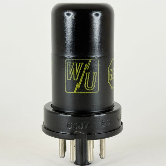 (1) Tested Western Union 6SJ7 Tube Date Code 6622 RCA EIA Pentode Vacuum Tube