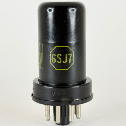 (1) Tested Western Union 6SJ7 Tube Date Code 6622 RCA EIA Pentode Vacuum Tube