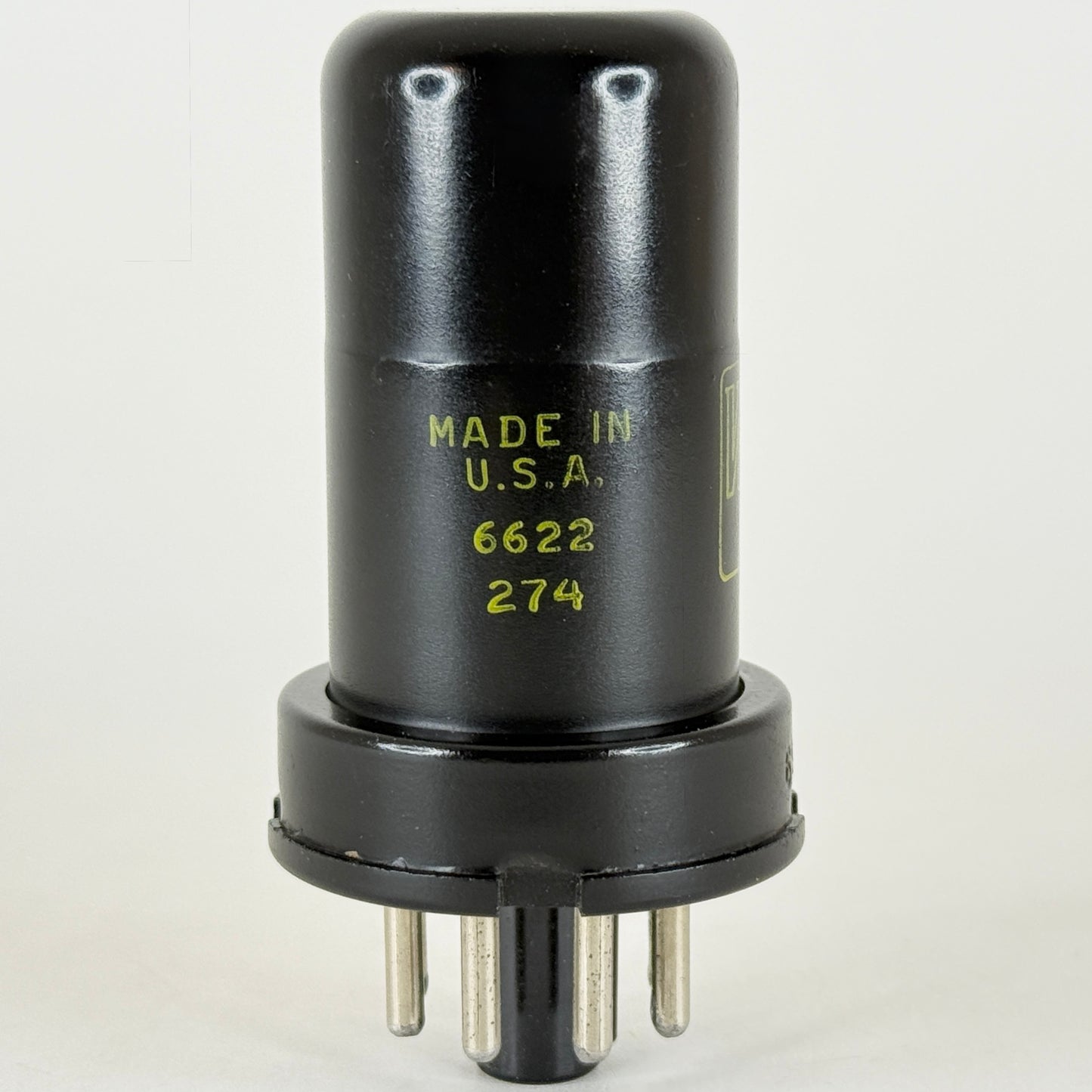 (1) Tested Western Union 6SJ7 Tube Date Code 6622 RCA EIA Pentode Vacuum Tube