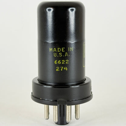 (1) Tested Western Union 6SJ7 Tube Date Code 6622 RCA EIA Pentode Vacuum Tube