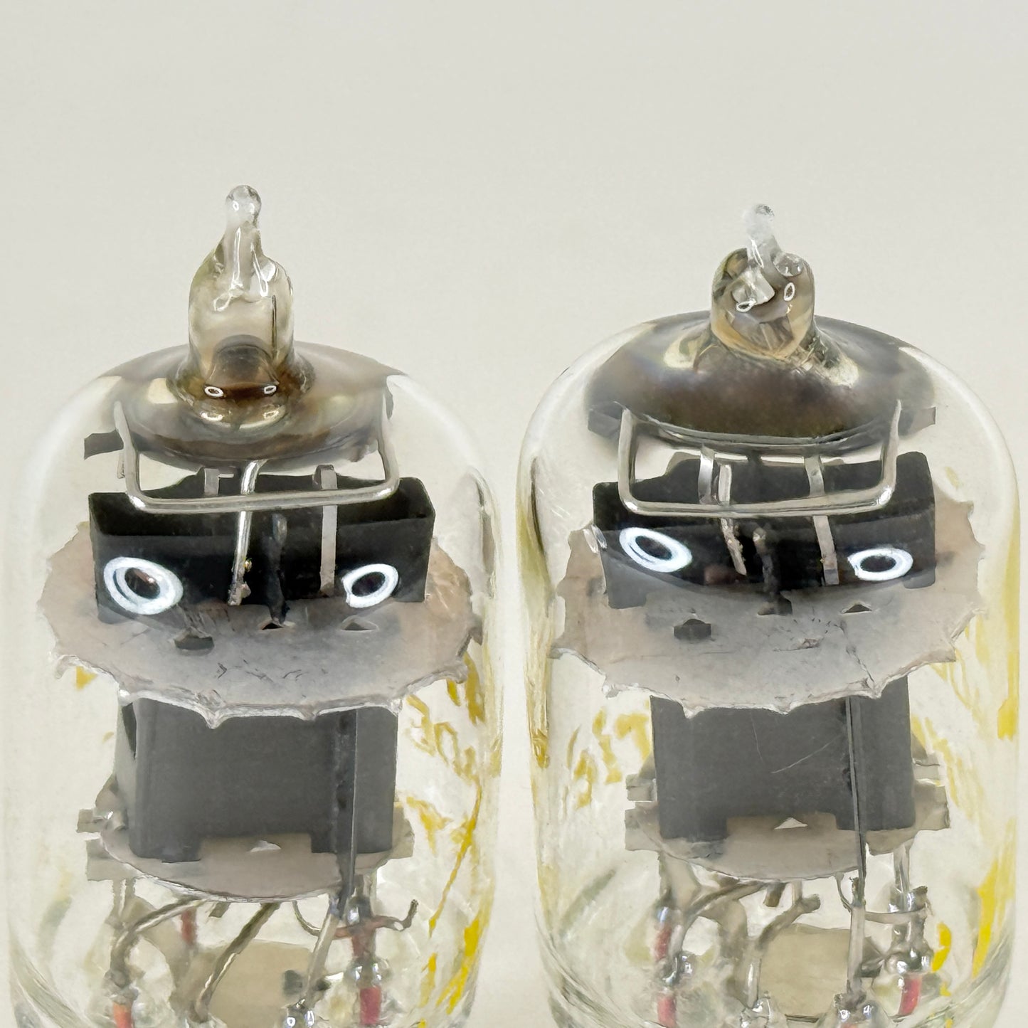 Tested Matched Pair Western Electric JAN 6AS6 Tubes Dual Control Pentode Tubes