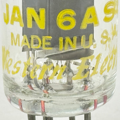 Tested Matched Pair Western Electric JAN 6AS6 Tubes Dual Control Pentode Tubes