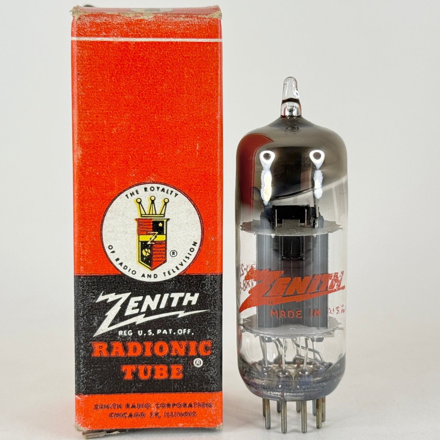 (1) Tested Zenith 11CY7 Tube with Box Date Code 58-22 Double Triode Vacuum Tube