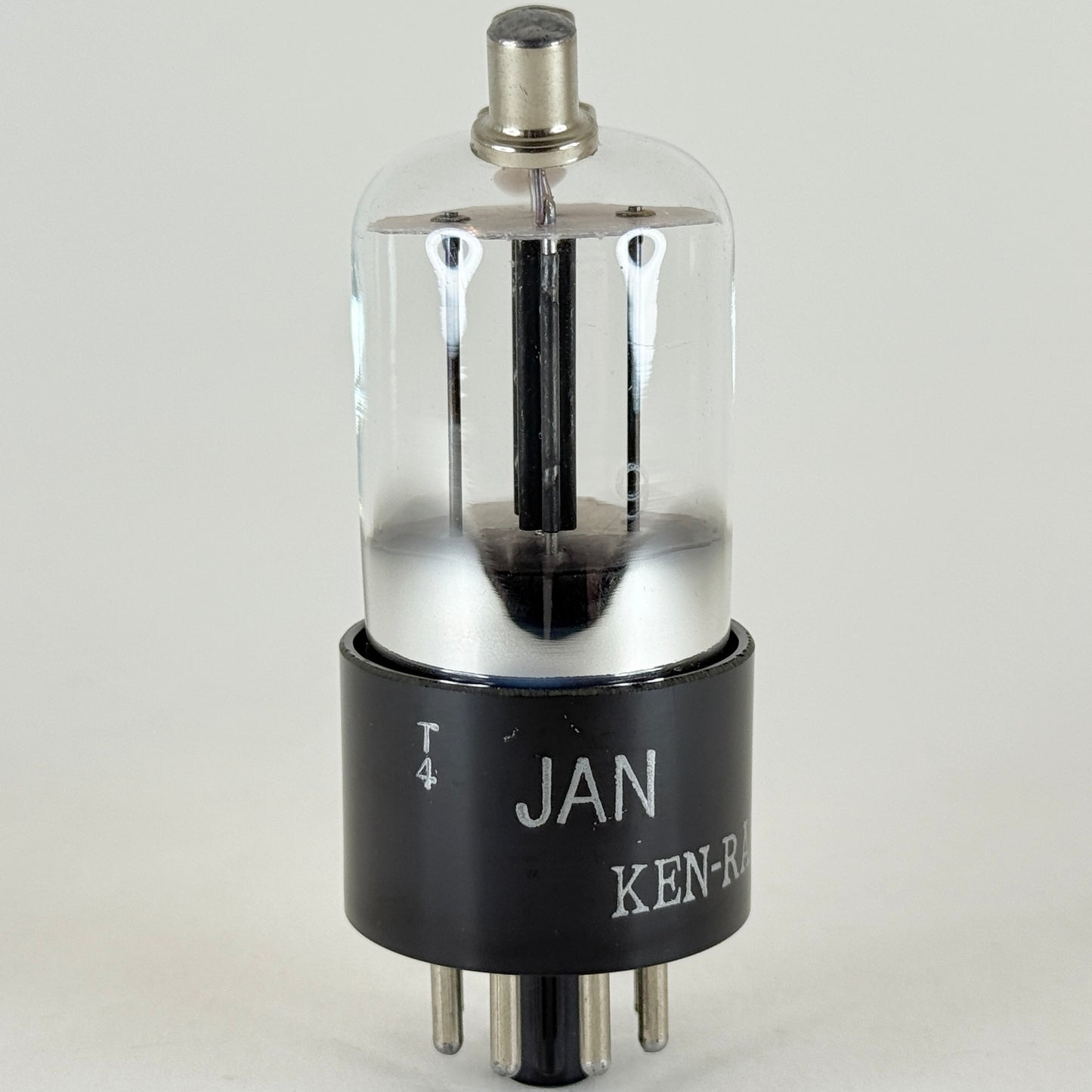 (1) Tested 1944 Ken Rad JAN 7193 Tube Date Code T4 Mil Spec Black Plate Triode