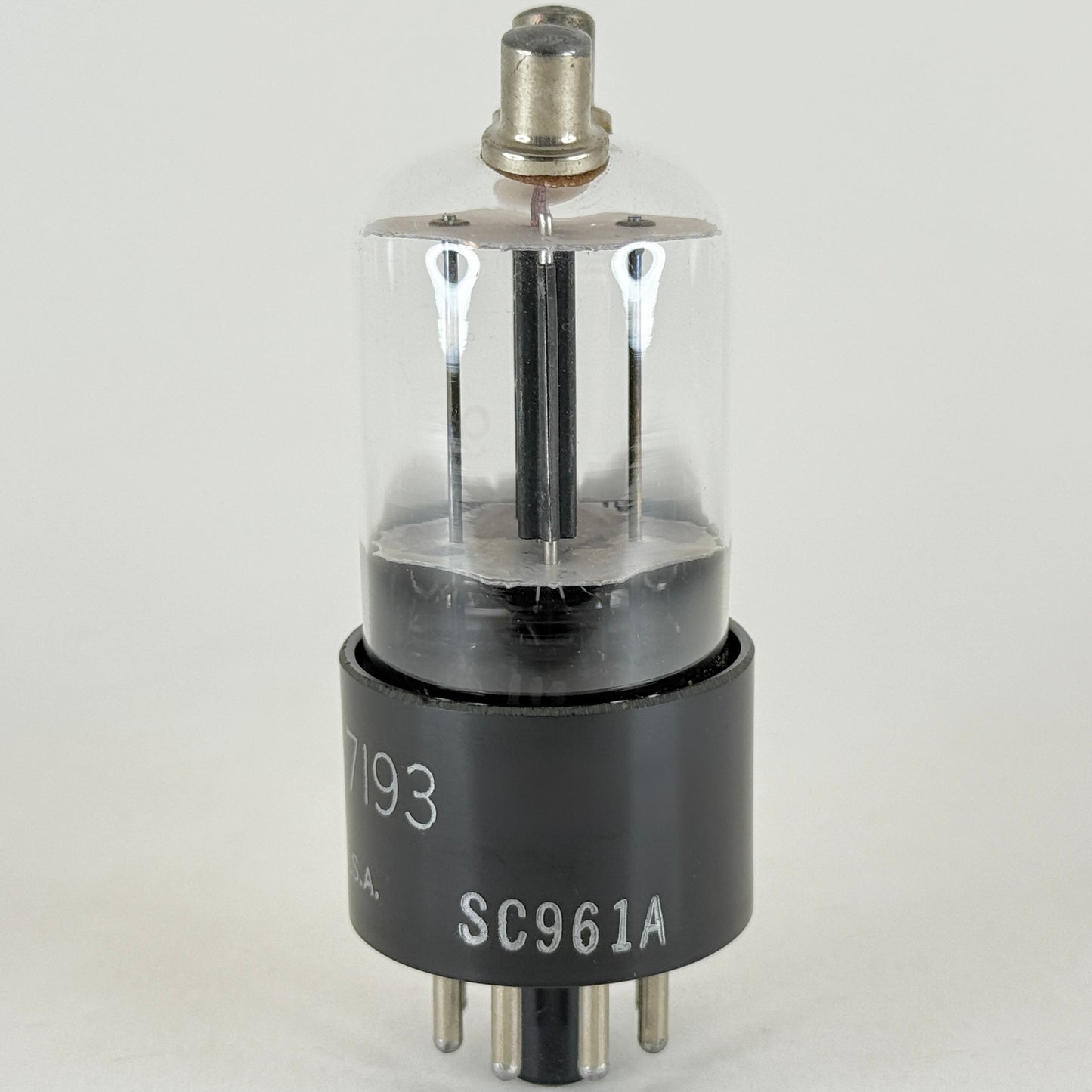 (1) Tested 1944 Ken Rad JAN 7193 Tube Date Code T4 Mil Spec Black Plate Triode