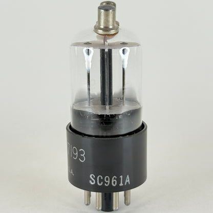 (1) Tested 1944 Ken Rad JAN 7193 Tube Date Code T4 Mil Spec Black Plate Triode