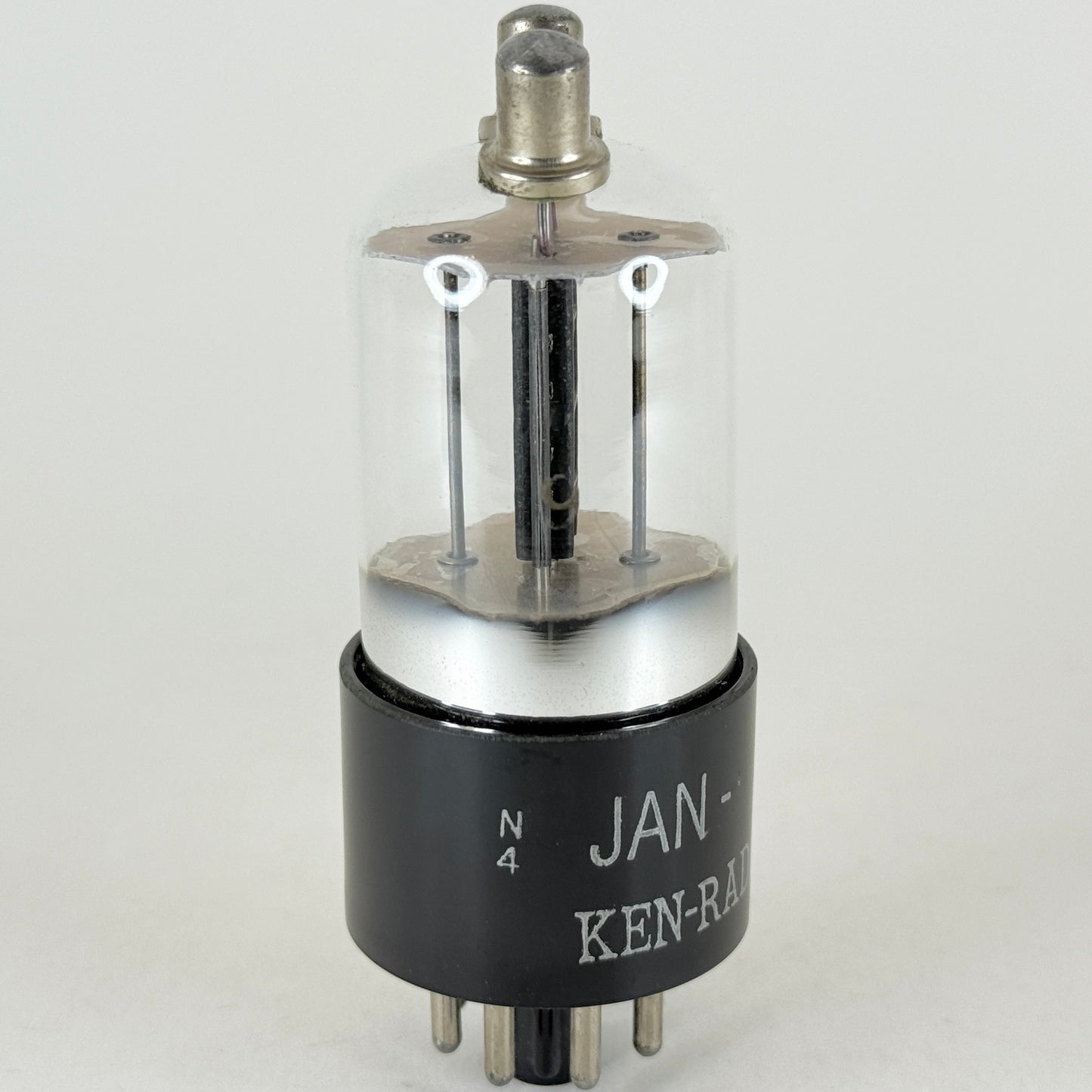 (1) Tested 1944 Ken Rad JAN 7193 Tube Date Code N4 Mil Spec Black Plate Triode