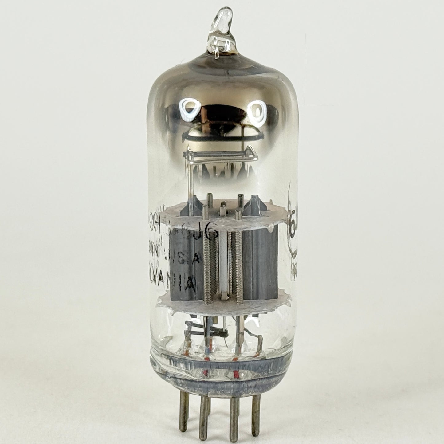 (1) Tested 1945 Sylvania JAN CHS 6J6 Tube and Box Mil Spec Medium Mu Twin Triode
