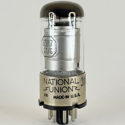 (1) Tested National Union JAN CNU 6SK7GT/G Tube VT-117-A Code HN 6SK7 Pentode