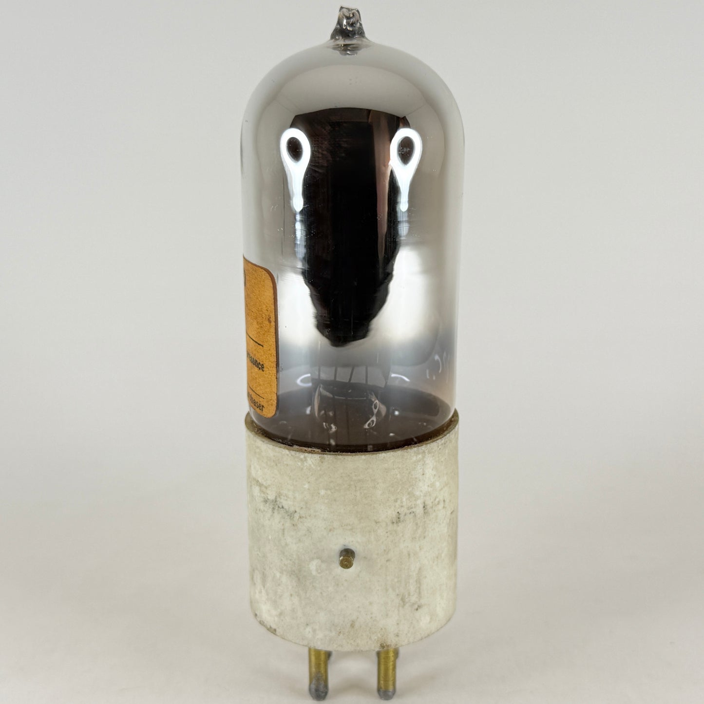 (1) Tested DeForest DL5 Tube Tipped Glass Audion Triode UX Base Brass Pins