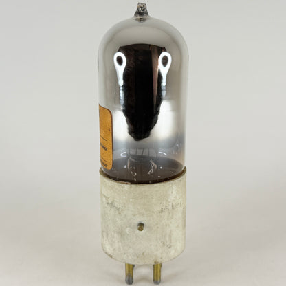 (1) Tested DeForest DL5 Tube Tipped Glass Audion Triode UX Base Brass Pins
