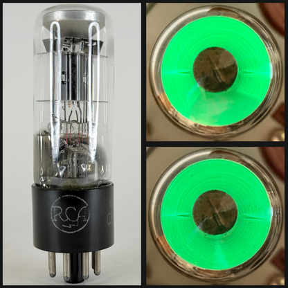 (1) Tested Used 1943 RCA USN CRC 1629 Eye Tube 80%-85% Brightness Code K4E (b)