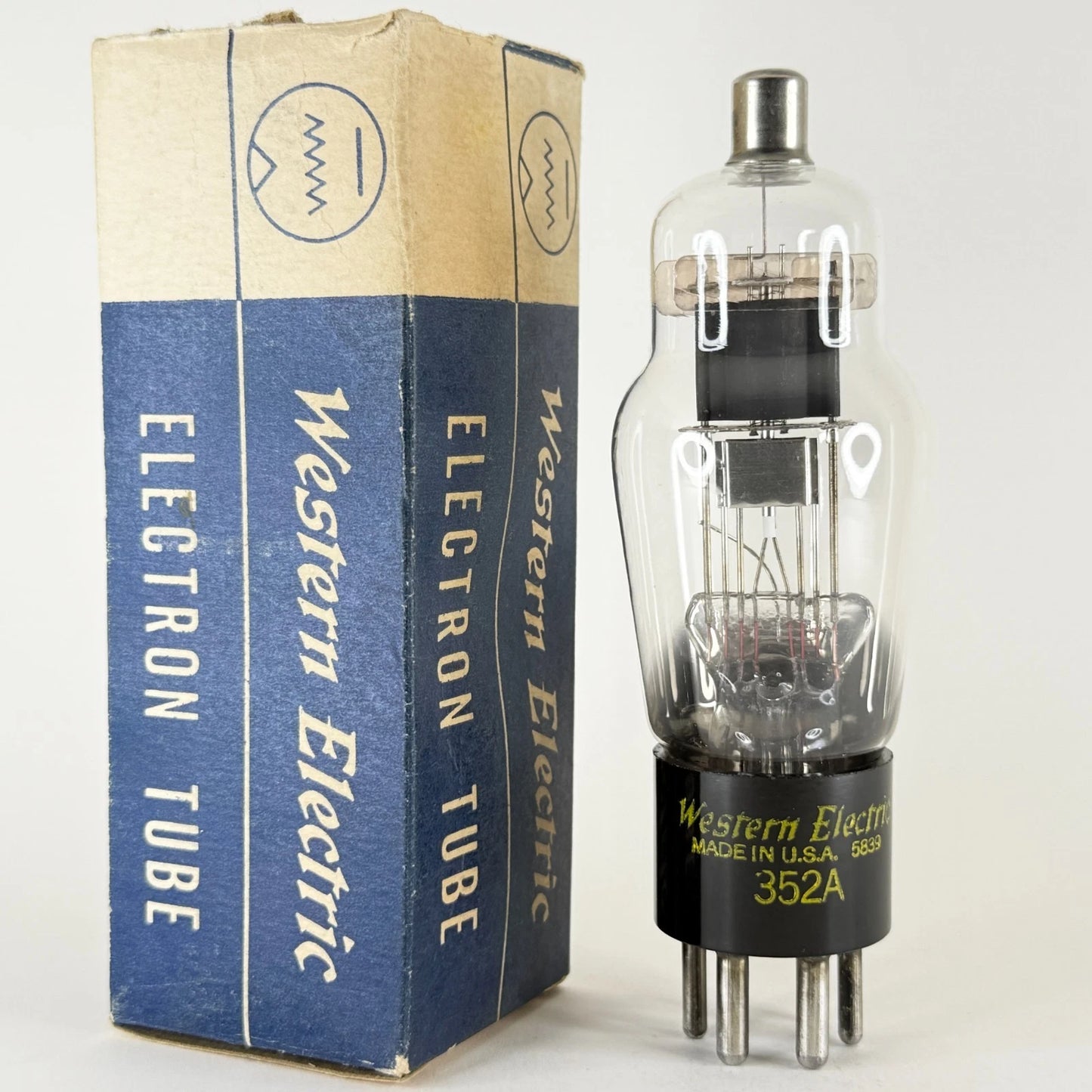 (1) Tested 1958 Western Electric 352A Tube Date Code 5839 Duo Diode Triode