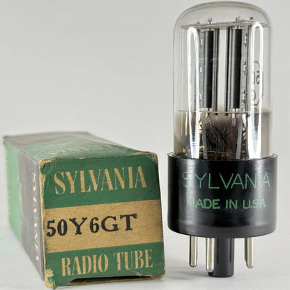 (1) Tested 1951 Sylvania 50Y6GT Tube with Box Date Code 1-13 50Y6 GT Tube