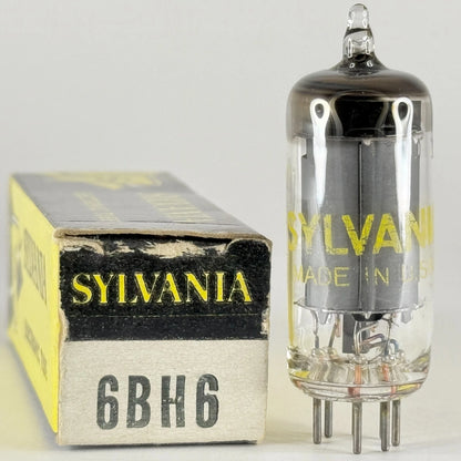 (1) Tested Sylvania 6BH6 Tube with Box Date Code jm ARH Sharp Cutoff Pentode