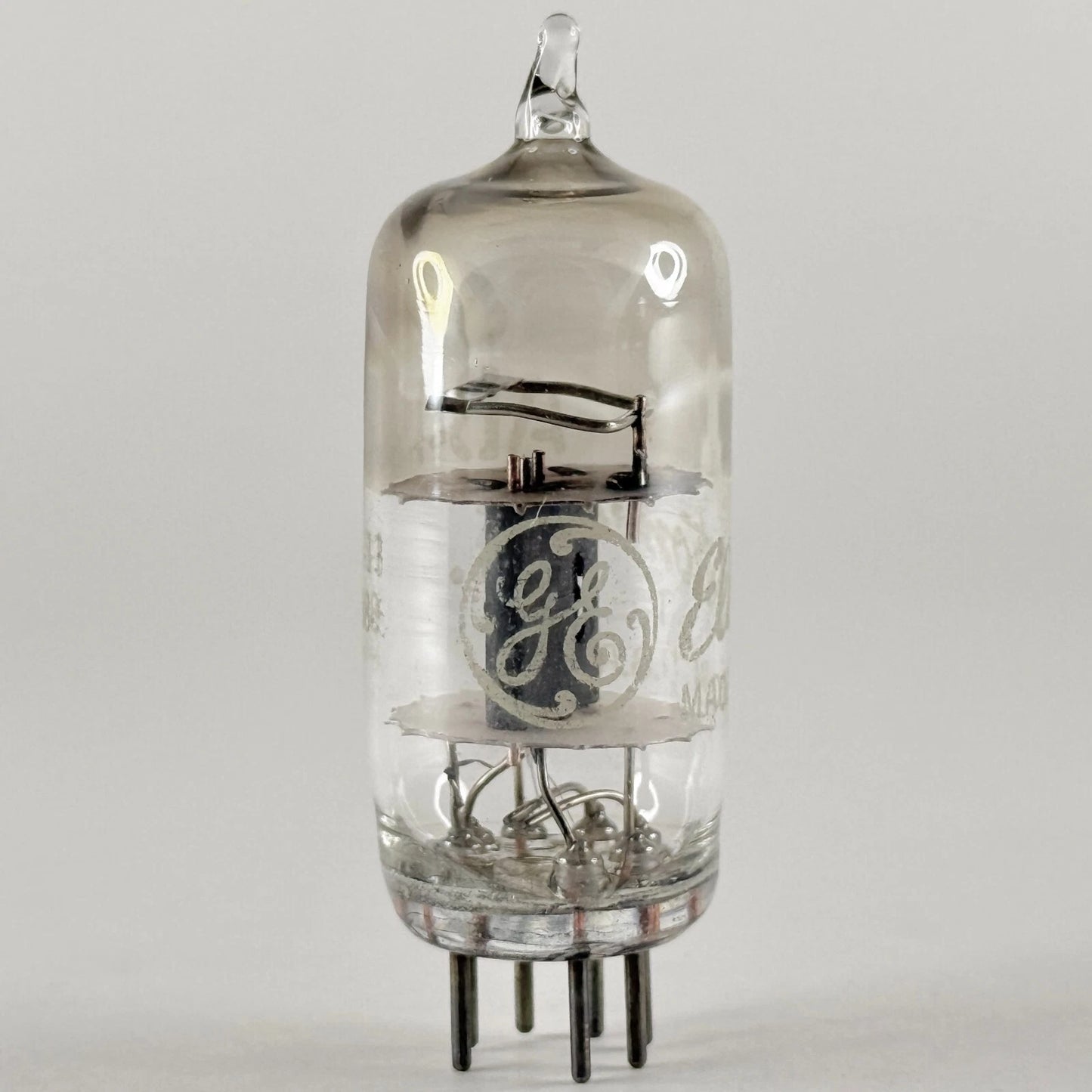 (1) Tested GE 6AB4 Tube Date Code 5-13 Square Halo Getter Gray Plate Triode