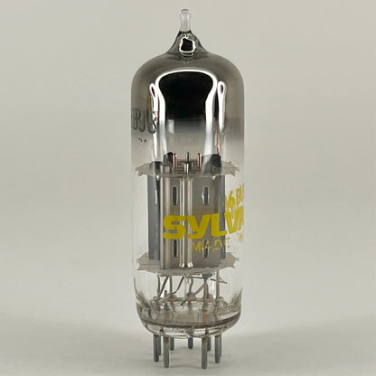 (1) Tested Sylvania 6BJ8 Tube with Box Date Code ER DHL Twin Diode Triode
