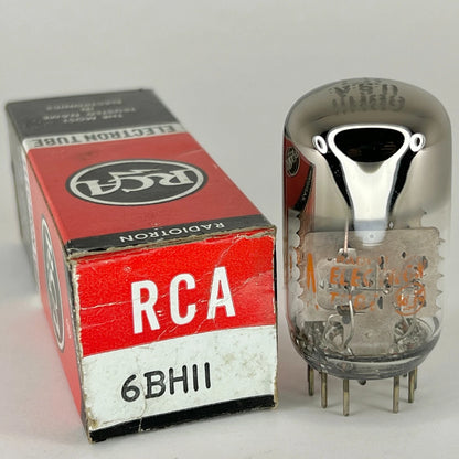 (1) Tested RCA 6BH11 Tube with Box Medium Mu Twin Triode Sharp Cutoff Pentode