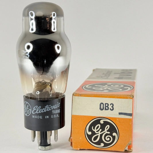 (1) Tested GE 0B3 Tube with Box Date Code SU Voltage Regulator Tube