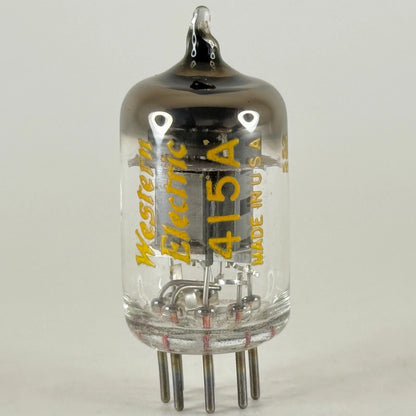 (1) Tested 1955 Western Electric 415A Tube Black Plate Square Getter Code 552