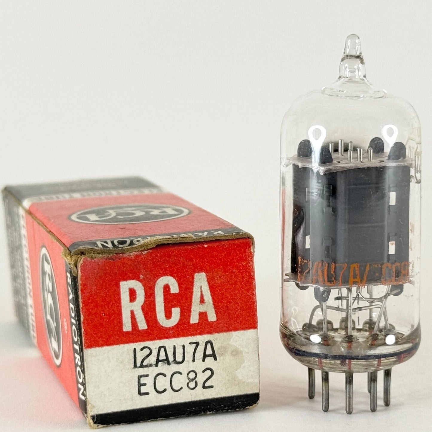 (1) Tested RCA 12AU7A ECC82 Tube with Box Code C15 Gray Plates RCA 12AU7 A Tube