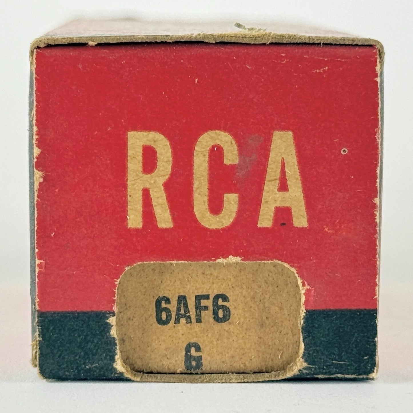 (1) NOS Tested RCA 6AF6G Eye Tube with Box Bright Green Magic Eye Code HY