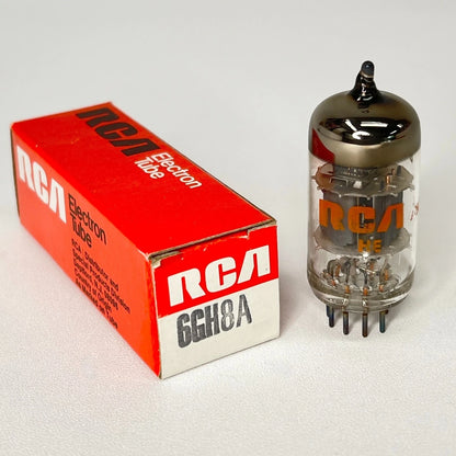 (1) Tested RCA 6GH8A Tube with Box Date Code HE Triode Sharp Cutoff Pentode Tube
