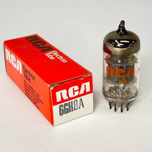 (1) Tested RCA 6GH8A Tube with Box Date Code HE Triode Sharp Cutoff Pentode Tube