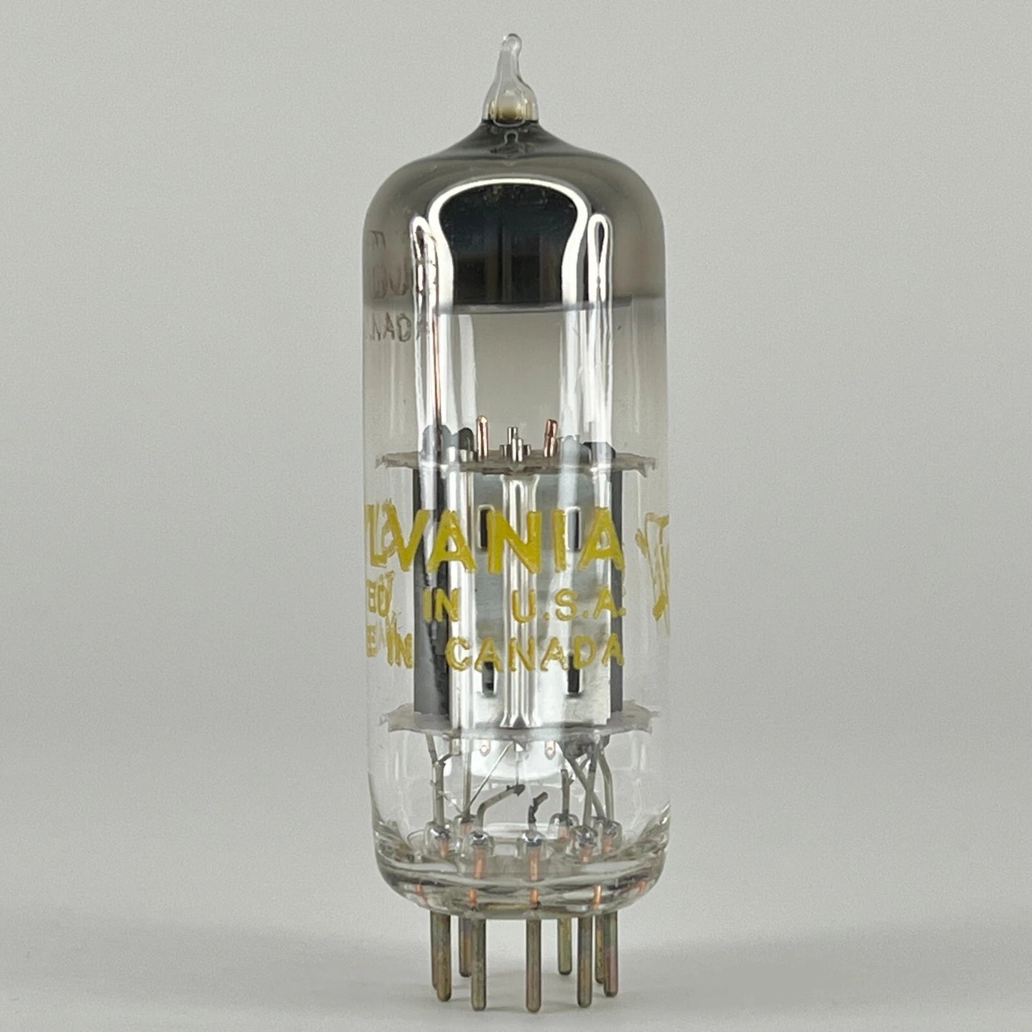 (1) Tested Sylvania 6BJ8 Tube with Box Date Code NR KAB Canada Twin Diode Triode