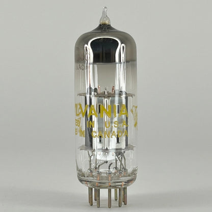 (1) Tested Sylvania 6BJ8 Tube with Box Date Code NR KAB Canada Twin Diode Triode