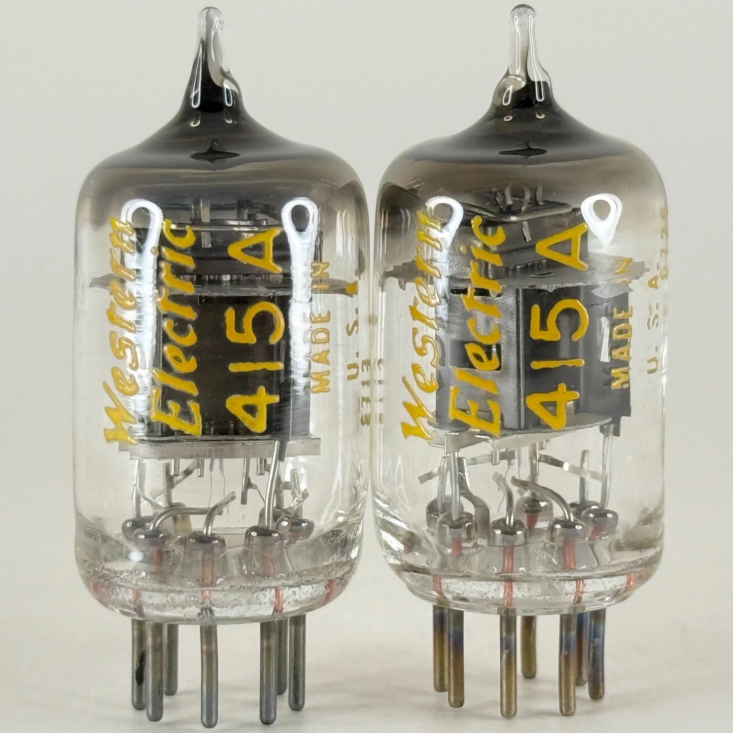 Tested Matched Balanced Pair 1967 Western Electric 415A Tubes Codes 6713 & 6726