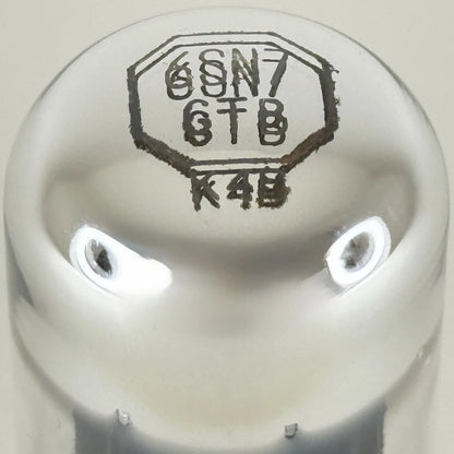 Tested Balanced Sylvania 6SN7GTB Tube Black Plates Chrome Dome Code BC 6SN7GT